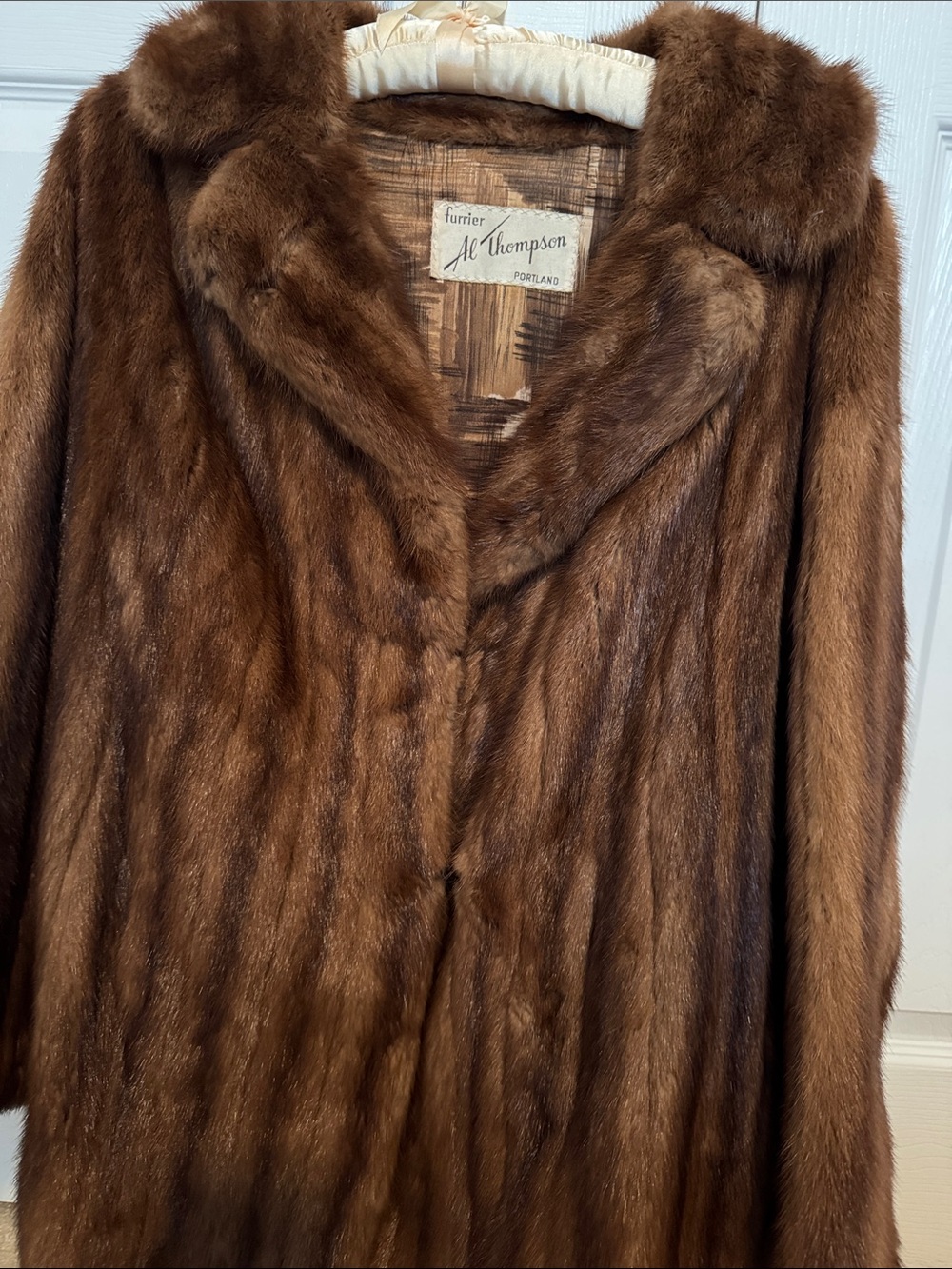 Thompson Rich Chestnut Fur Peacoat - Picture 4 of 5